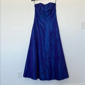 Jessica McClintock Gunne Sax Vintage Strapless Glitter Gown Blue 9/10